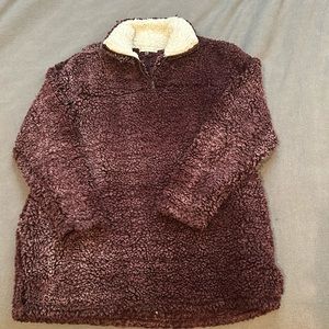 Alterd State fluffy sherpa quarter zip